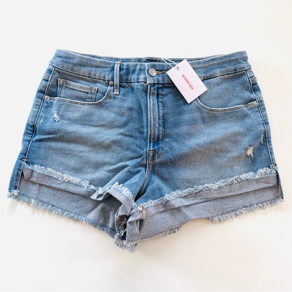 NWT Good American Good Curve Denim Shorts - Picture 2 of 8